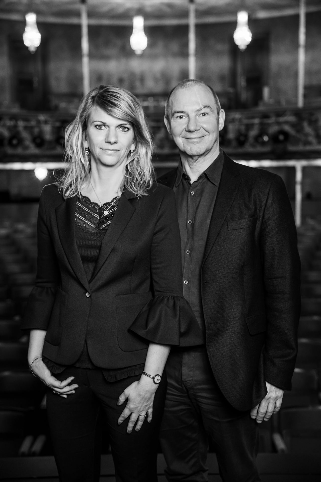 Direktør Allan Aagaard og Teaterdirektør Trine Holm Thomsen  Foto Isak Hoffmeyer