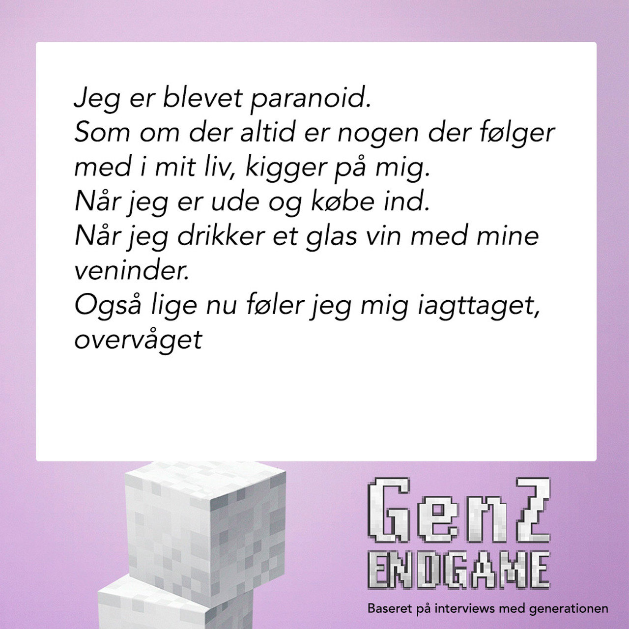 Citater fra manus på Genz ENDGAME