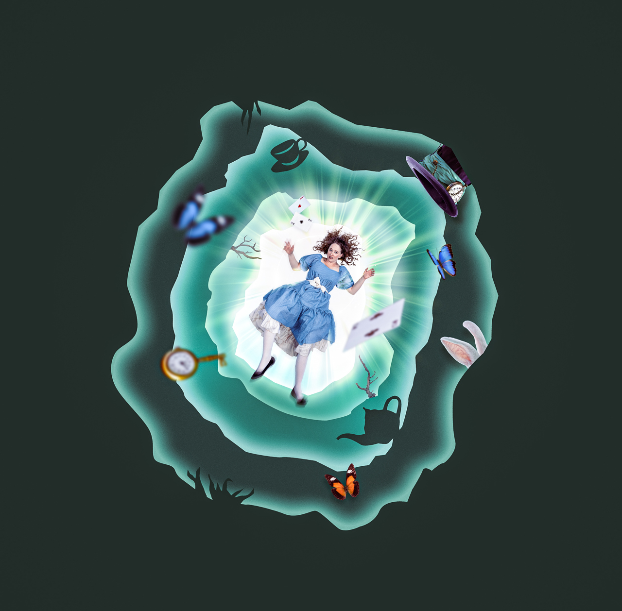 Alice i Eventyrland Store Scene Foto CreativeZoo